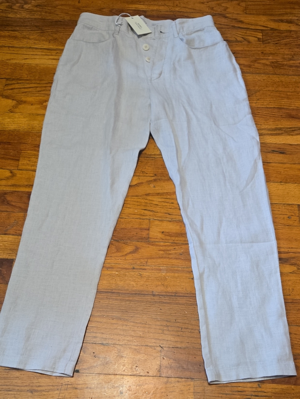 NEW NWT Men's Alex Crane Feel Breezy Beige Size 28 X 28 Linen Pants